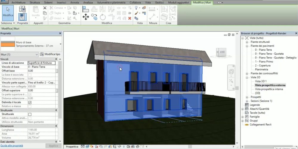 Corso REVIT base elearning modellazione BIM