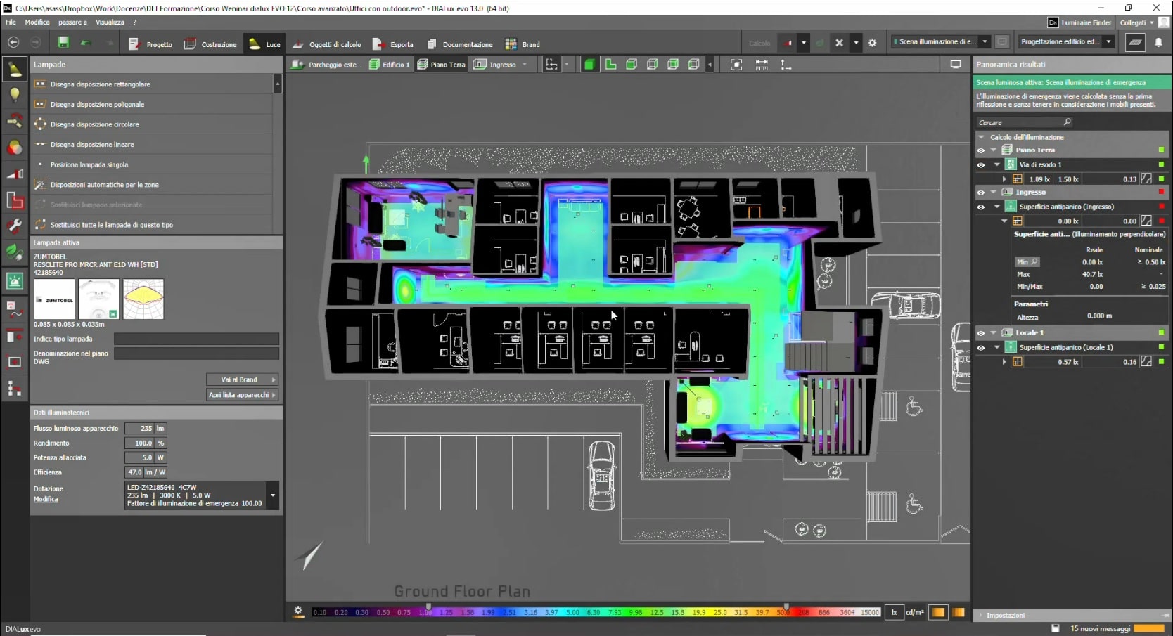 Corso di dialux evo avanzato