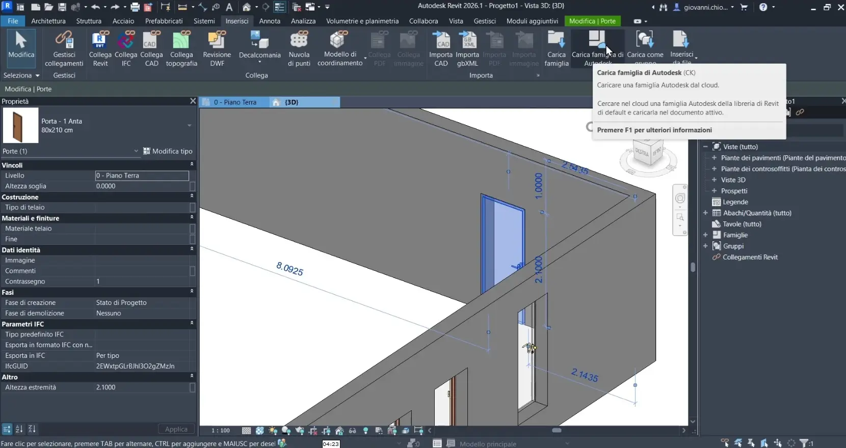 Corso REVIT Base Modellazione BIM