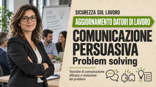 Aggiornamento formazione per datori di lavoro. La comunicazione persuasiva e tecniche di problem solving.
