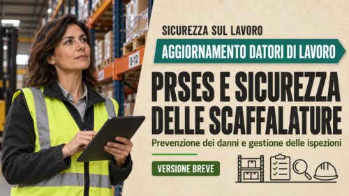 Aggiornamento formazione per datori di lavoro. PRSES e Sicurezza delle Scaffalature: Prevenzione dei Danni e Gestione delle Ispezioni (VERSIONE BREVE)