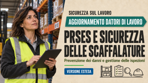 Aggiornamento formazione per datori di lavoro. PRSES e Sicurezza delle Scaffalature: Prevenzione dei Danni e Gestione delle Ispezioni (VERSIONE ESTESA)