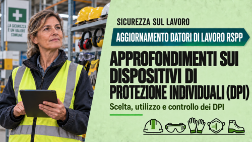 Aggiornamento formazione per datori di lavoro RSPP. Approfondimenti sui dispositivi di protezione individuali (DPI)