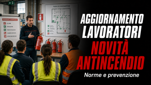 Aggiornamento formazione per lavoratori. Novità legislative in materia di antincendio.