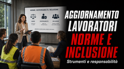 Aggiornamento formazione per lavoratori. Approfondimenti giuridico-normativi: Strumenti, responsabilità ed inclusione.