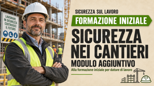 Sicurezza nei cantieri - Modulo aggiuntivo alla formazione iniziale per datore di lavoro