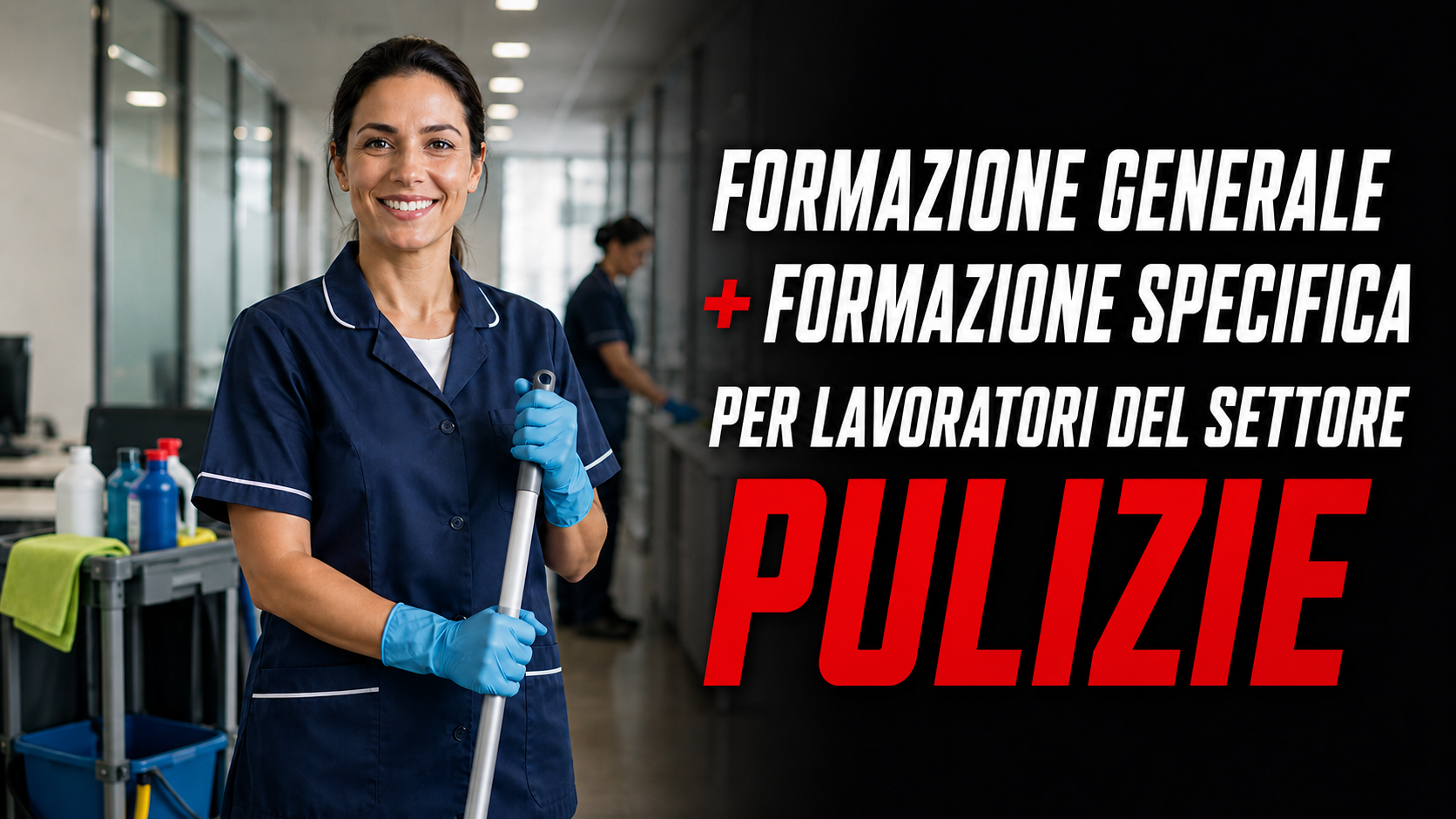 Formazione generale dei lavoratori + formazione specifica per lavoratori del settore pulizie