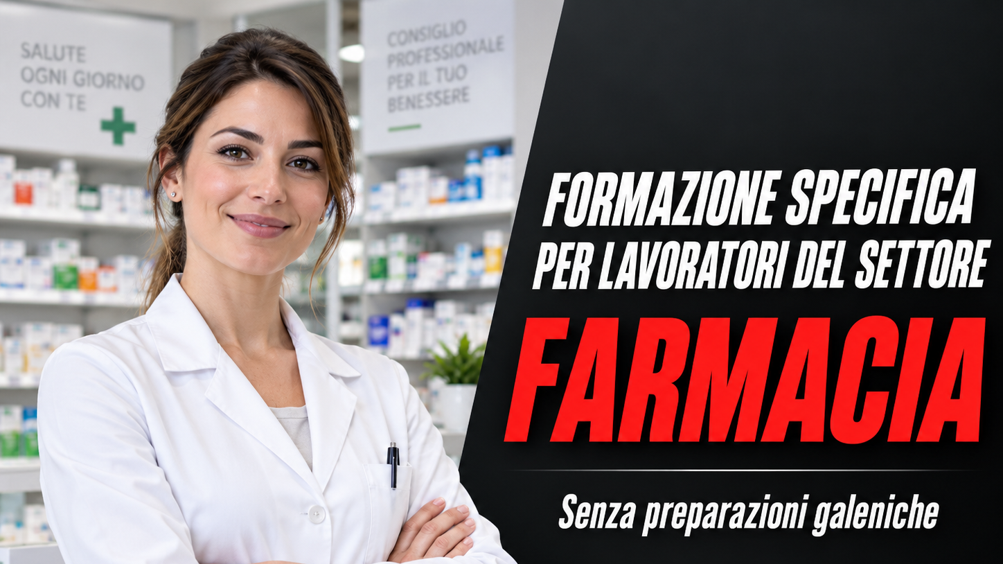 Formazione specifica per lavoratori del settore farmacia (senza preparazioni galeniche)