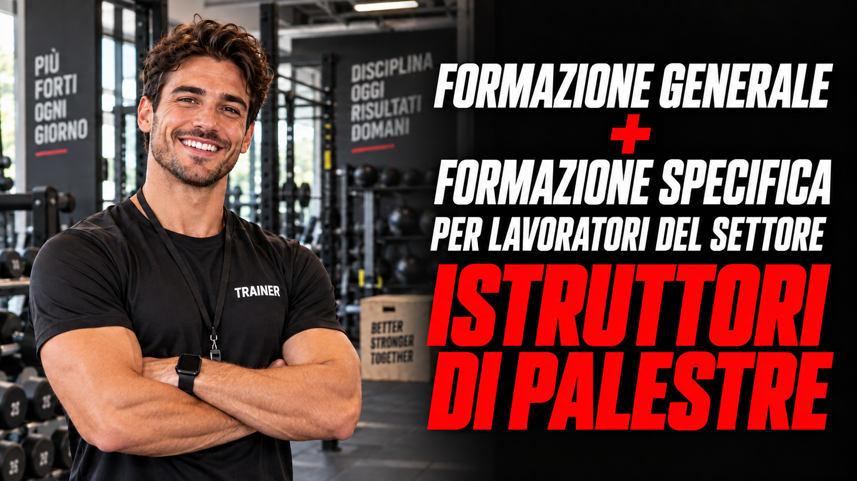 Formazione generale e specifica per lavoratori del settore istruttori di palestre