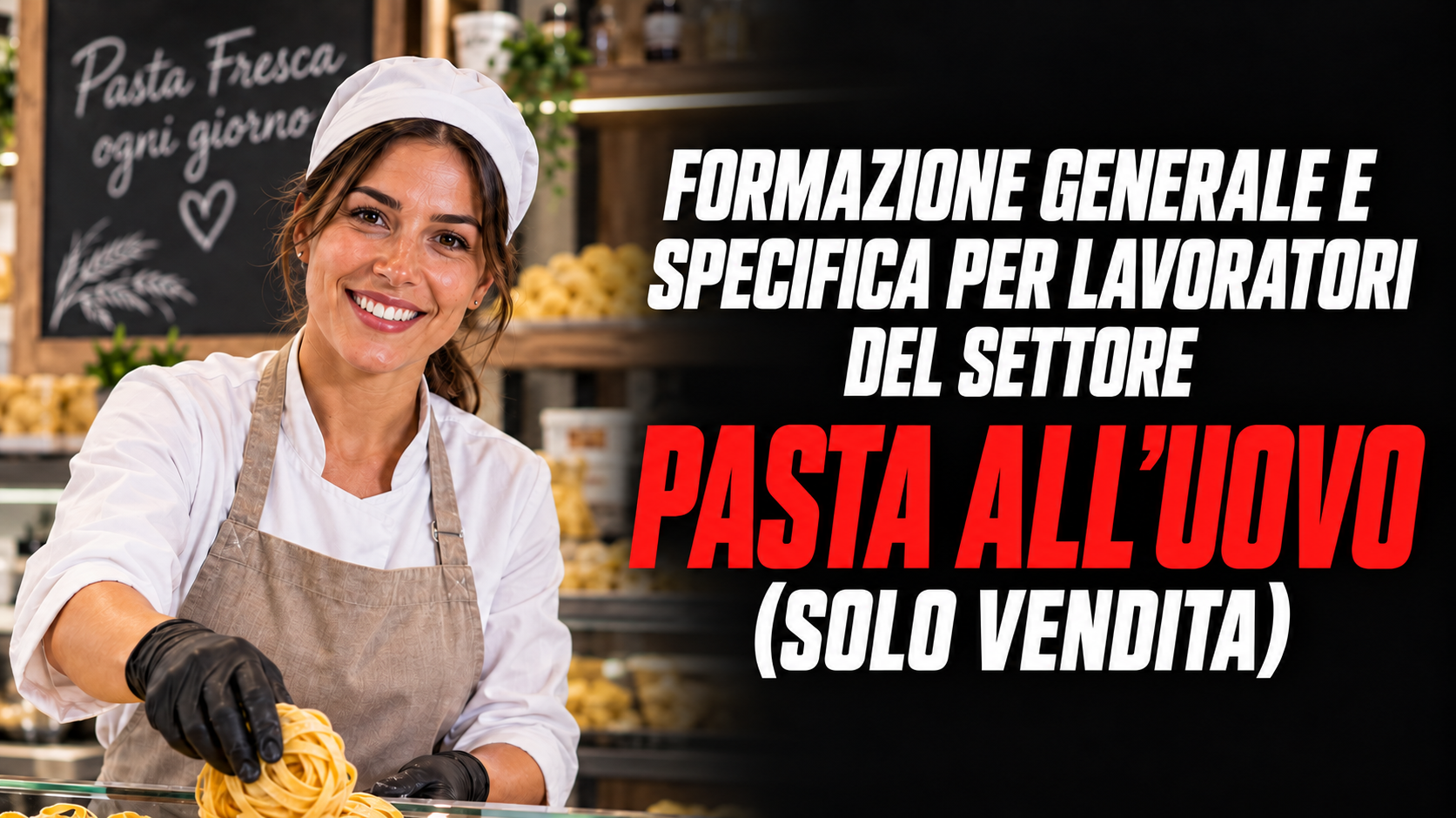 Formazione generale e specifica per lavoratori del settore pasta all'uovo (solo vendita)